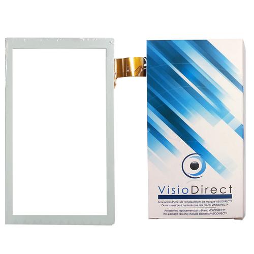 Visiodirect® Vitre Ecran Tactile Pour Takara Mid211h 10.1" Yj144fpc V0 V1 Yj326fpc V0 Tablette Blanc