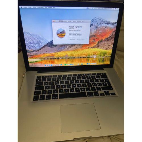 Apple MacBook Pro mi-2010 - 15.4" Intel Core i5 - Ram 8 Go - DD 256 Go