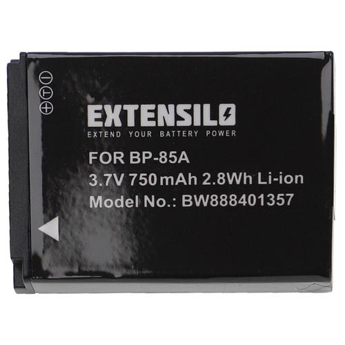 EXTENSILO Batterie compatible avec Samsung PL210, SH100, ST200, ST200F, WB210 appareil photo, reflex numérique (750mAh, 3,7V, Li-ion)