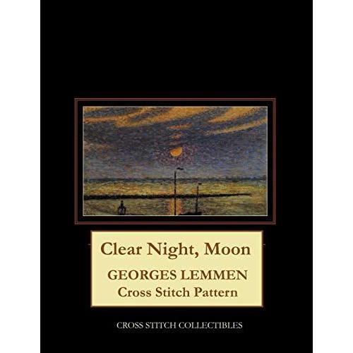 Clear Night, Moon: Georges Lemmen Cross Stitch Pattern