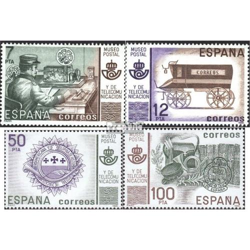 Espagne 2526-2527,2528-2529 (Édition Complète) Neuf 1981 Post- Et Fernmeldemuseum