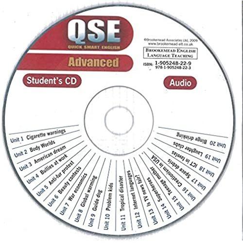 Qse Quick Smart English Advanced Student's Audio Cd