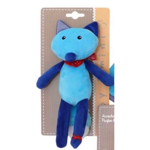 Doudou Renard Bleu Jemini Peluche Jouet Bebe