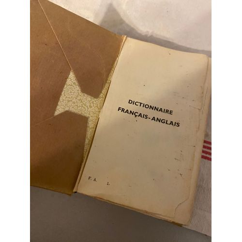 Dictionnaire 1939 Francais Anglais