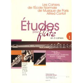 Alfred Cortot : Études Pour Flûte Volume 1