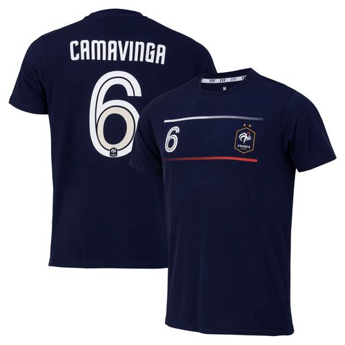 T-Shirt France Fff Camavinga Non 6 - Marine - Enfant