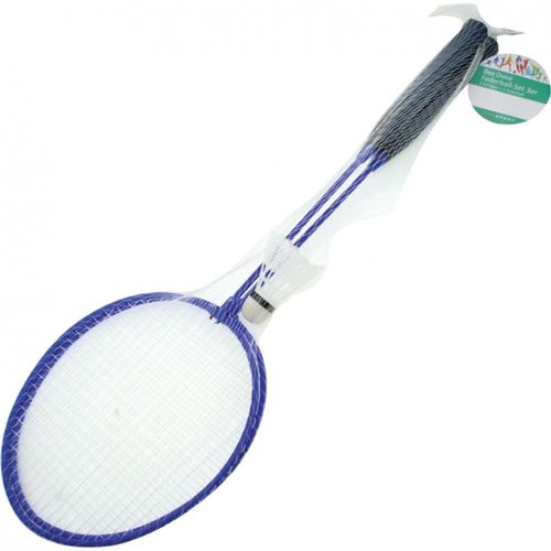 Set De 2 Raquettes De Badminton + 1 Volant Sport De Raquette Jeu Plage Jardin