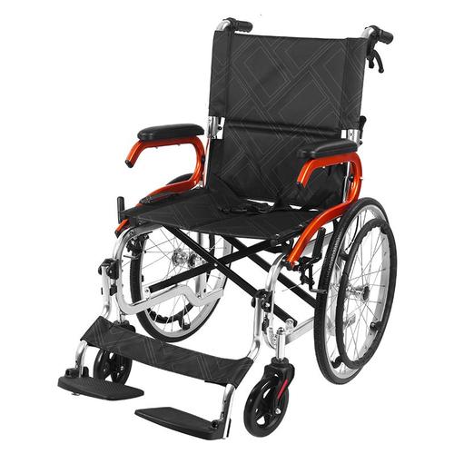 Aux 13kg Fauteuil Roulant Mobile Manuel Tout - En - Un Sans Installation Léger Et Facile À Plier Avant Et Arrière Porte - Freins À Quatre Portes Plus Fort Et Plus Durable 