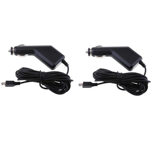 Chargeur De Voiture Usb 5v 1,5a Câble 12-24v | Mini Usb Gps, Chargeur Dvr, 2 Pièces