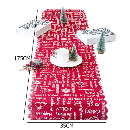 Nappe En Forme De Drapeau De No?L 3d, Tapis De Table, Dessin Anim?, D?Corations De Vacances, Ornement De No?L