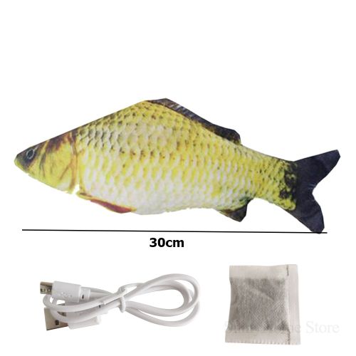 Jouet Animal De Compagnie En Forme De Poisson Électrique, Simulation 3d, Poisson En Peluche Doux À Secouer, En Peluche Interactif, Poisson Dansant