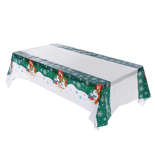 Nappe De Table Rectangulaire Jetable En Pvc, 180cm, Tapis De Table De No?L, Dessin Anim?, Vaisselle De No?L, D?Cor De Nouvel An