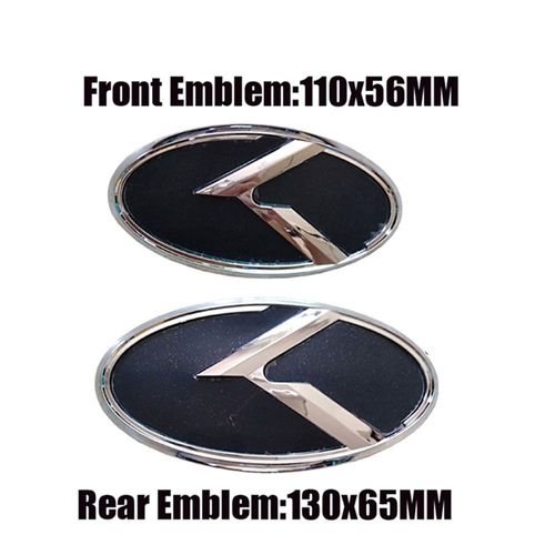 Ensemble D'autocollants Logo De Vol K En Fiber De Carbone Noire, Badge De Klaxon De Capuchon De Roue De Capot Pour Kia 2014-2017 Forte Koup/ K3 Koup/ Cerato Koup