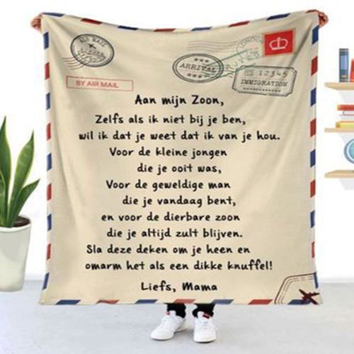 Tapis De Plage En Velours Doux Imprim?, Lettre De Ma M?Re, Drap De Lit, Nappe