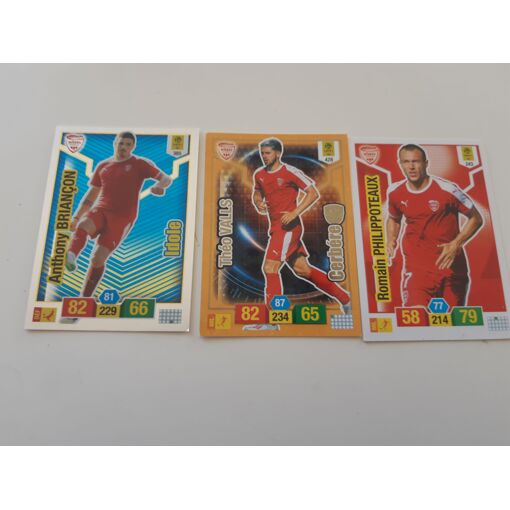 3 Cartes Adrenalyn Nîmes Olympique