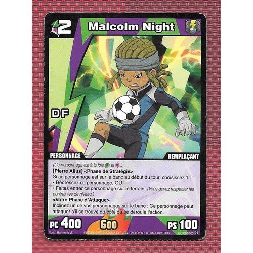 Gc-010/100 - Malcolm Night Inazuma Eleven Trading Card Champion Galactiques