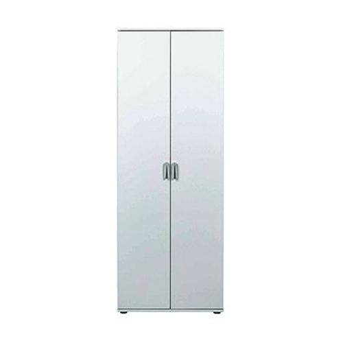 Armoire 2 Portes 70x34x189 Cm Blanche