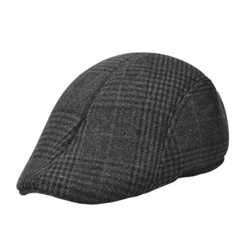 Béret À Carreaux À Bord Court Pour Homme,Casquette Vintage,Coupe-Vent,Protection Solaire,Chapeau De Peintre Streetwear,Hiver