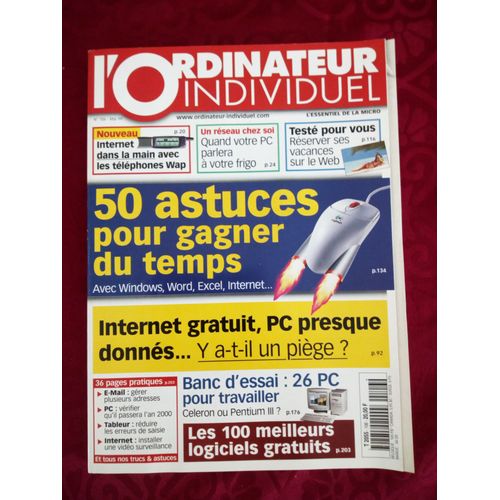 L Ordinateur Individuel  N° 106 : 50 Astuces Pour Gagner Du Temps