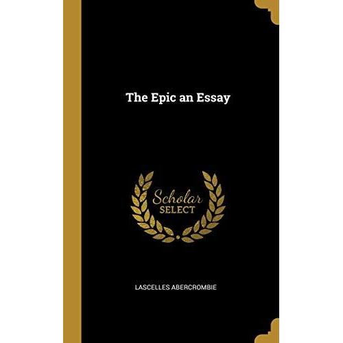 The Epic An Essay