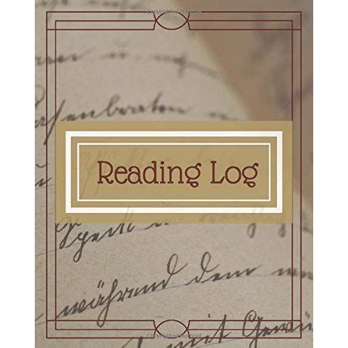 Reading Log Book - Book Lovers Journal - Track Books Reviews Favorite Notes&quotes - Large Blank Notebook 8"X10" 100 Pages Book 17