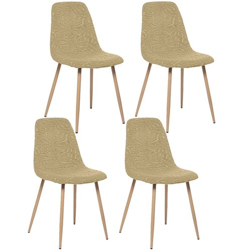 Lot De 4 Chaises Roka - Jaune Moutarde