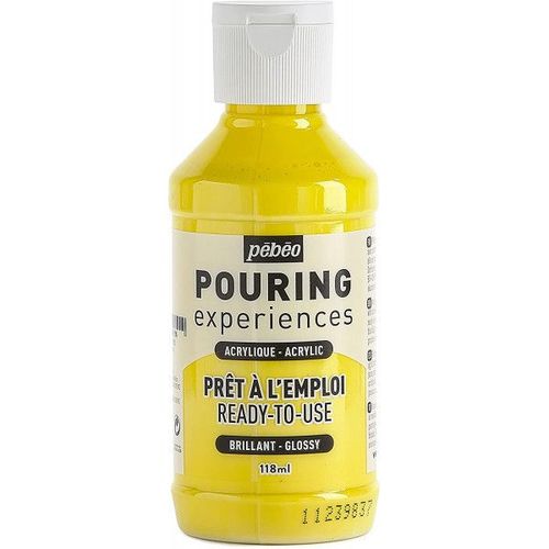 Peinture Acrylique - Pouring - Pébéo - Jaune Primaire - 118 Ml