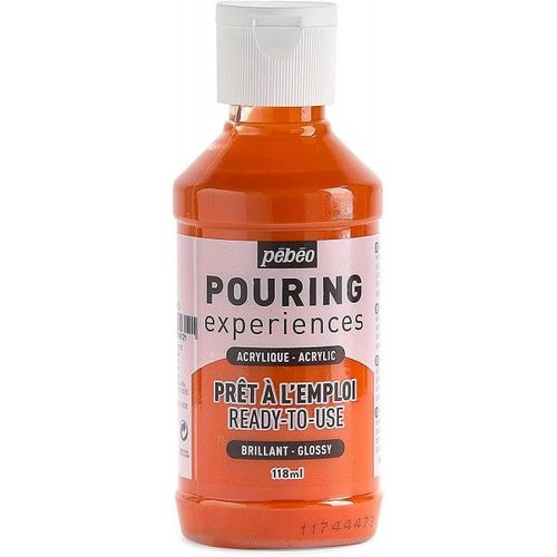 Peinture Acrylique - Pouring - Pébéo - Orange - 118 Ml