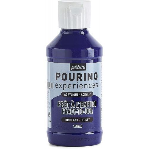 Peinture Acrylique - Pouring - Pébéo - Bleu Cyan - 118 Ml