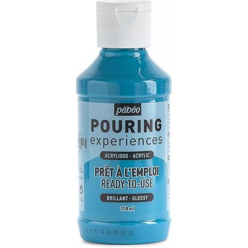 Peinture Acrylique - Pouring - Pébéo - Bleu Turquoise - 118 Ml