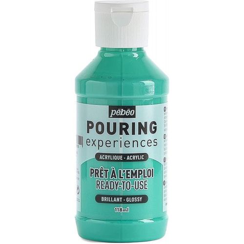 Peinture Acrylique - Pouring - Pébéo - Vert D'eau - 118 Ml