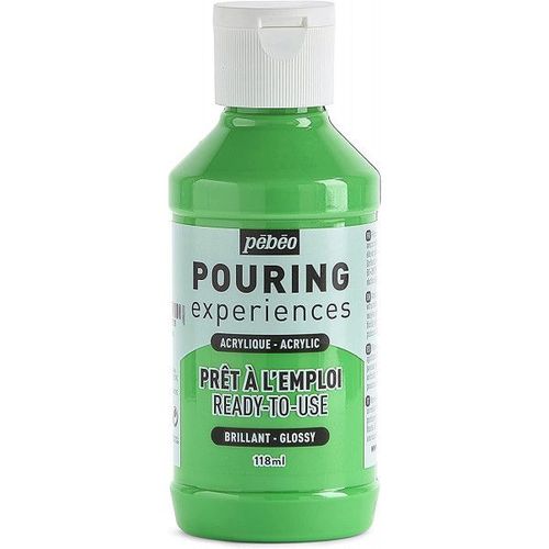 Peinture Acrylique - Pouring - Pébéo - Vert Lumière - 118 Ml