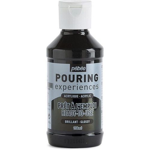 Peinture Acrylique - Pouring - Pébéo - Noir D'ivoire - 118 Ml