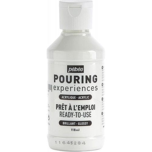 Peinture Acrylique - Pouring - Pébéo - Blanc De Titane - 118 Ml