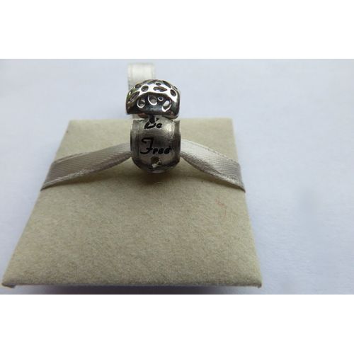 Charm 235 + Clip Message/Argent Amore & Baci