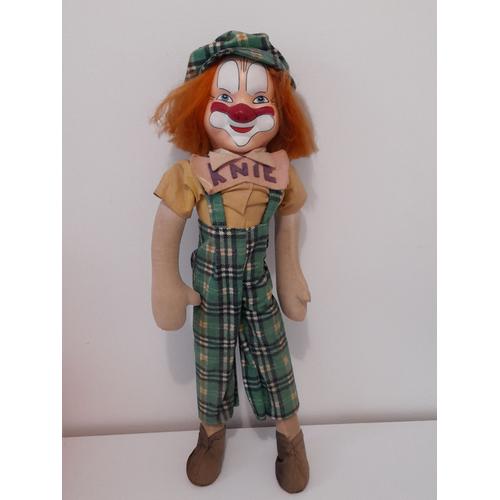 Clown En Peluche Ancien Cirque Knie Circus