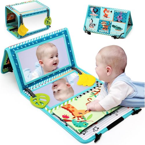 Jouet D'éveil Bébé 6 Mois Avec Miroir Montessori Noir Blanc Jouets Sensoriels - Cadeau Pour Naissance 0 3 6 12 Mois