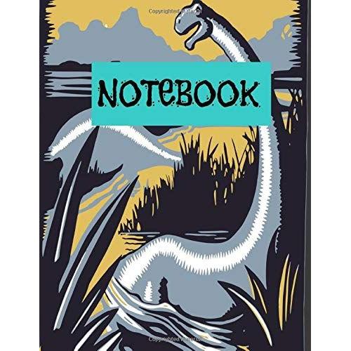 Notebook: Notebook To Write And Draw For Kids And Young With Diplodocus Dinosaur Design