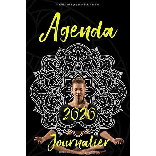 Agenda 2020 Journalier: Beau Calendrier Pour 2020! Avec 12 Mois Format Journalier A5 - Planificateur, Livre Hebdomadaire Simple Et Graphique, Motif Mandala