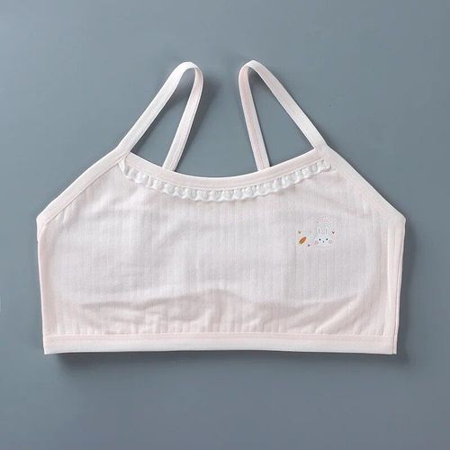Haut Tubulaire Matelassé En Coton Et Dentelle Pour Filles,Sous-Vêtements Pour Enfants De 12 À 14 Ans - Type 12 #A