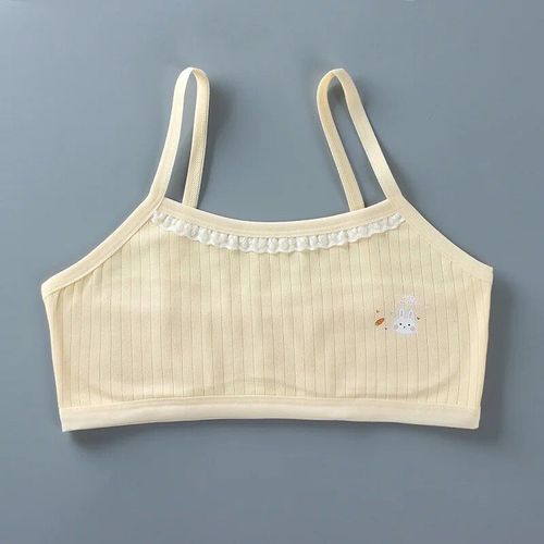 Haut Tubulaire Matelassé En Coton Et Dentelle Pour Filles,Sous-Vêtements Pour Enfants De 12 À 14 Ans - Type 12 #C