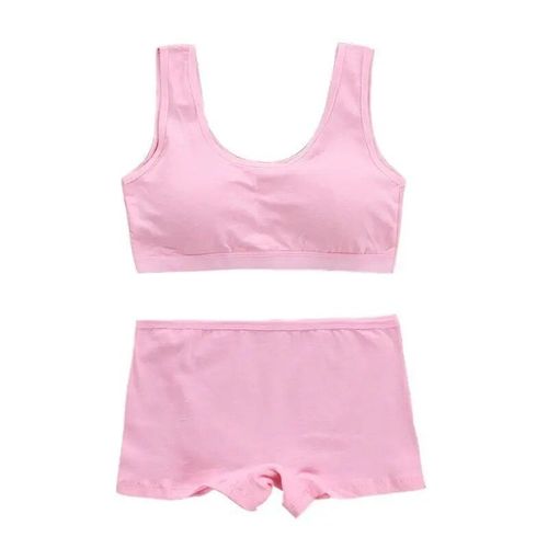 Ensemble De Soutiens-Gorge D'entraînement Pour Filles,Sous-Vêtements En Coton Pour Adolescentes,Sous-Vêtements Pour Enfants,8-14 Ans - Type Rose-12