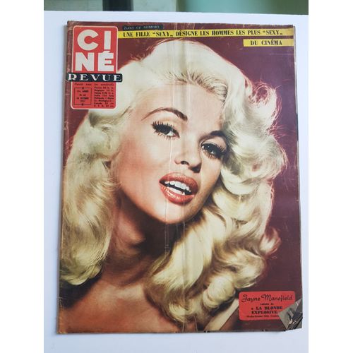 Cine Revue 1957 N° 42 : Elvis Presley.Jayne Monsfieldbarbara Nichols.