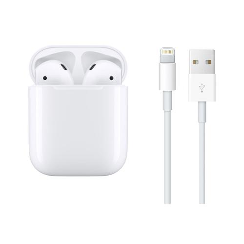 Apple AirPods 2ème génération (2019) avec boîtier de charge (MV7N2)