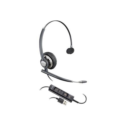 Poly EncorePro HW715 - EncorePro 700 Series - micro-casque - sur-oreille - filaire - USB-A - noir