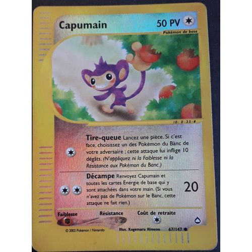 Carte Pokémon Capumain 67/147 [Holo Reverse] - Wizards Aquapolis (Fr)