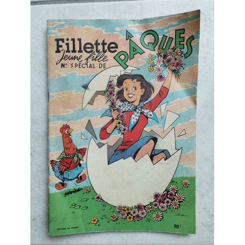 Magazine Vintage Fillette Jeune Fille No Spécial Pâques 1958