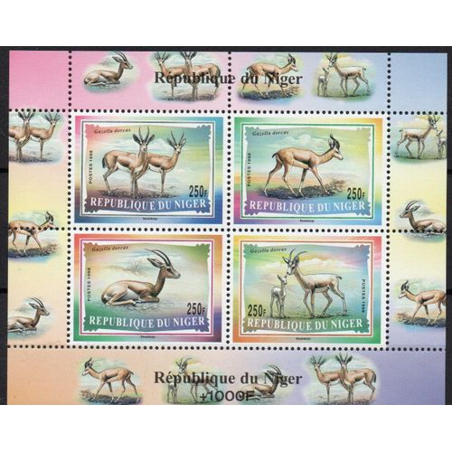 Niger Timbre Animaux Menacés Wwf 1998