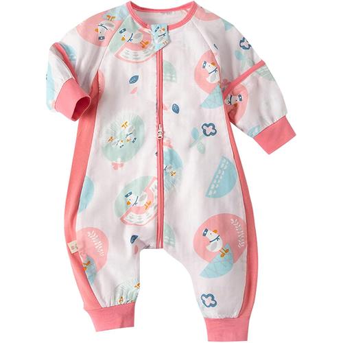 Gigoteuse Bébé,Fille Garçon Douillette Coton Pyjama Sac De Couchage,Manches Amovibles(Xl Rouge)