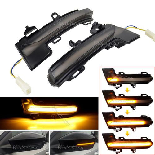 Clignotants De Rétroviseur Led Pour Skoda Octavia 3 Iii A7 5e, Pour Vw T-Roc T-Cross 2014 ? 2020, 2 Pièces